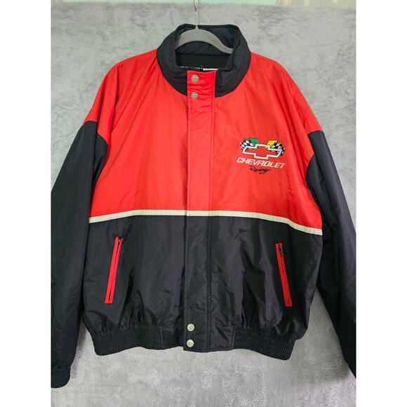VTG Racing Champions Chevrolet NASCAR Jacket‎ Red Black XXL Embroidered Logo